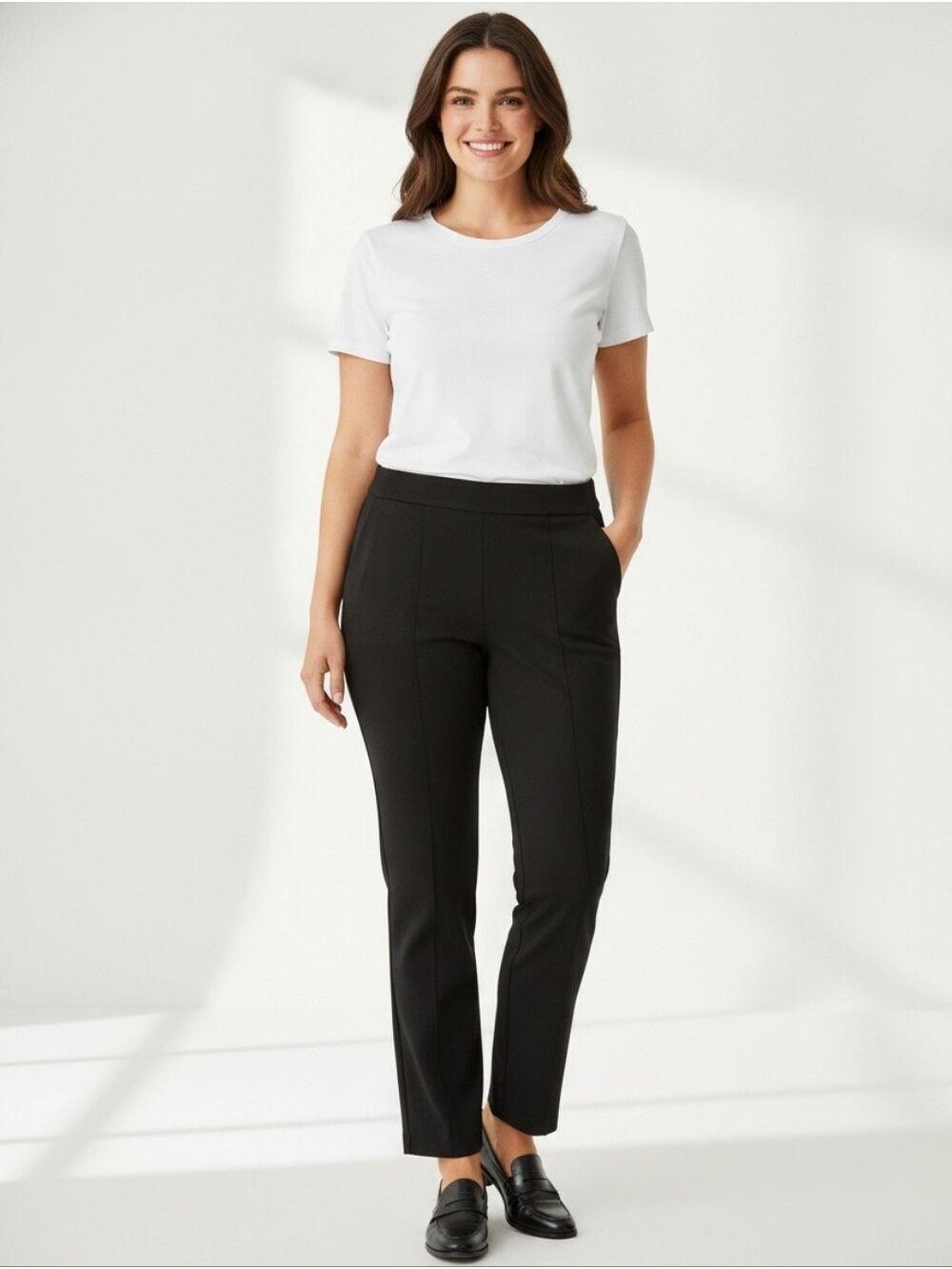 Ava & Viv Black Skinny Ponte Pants